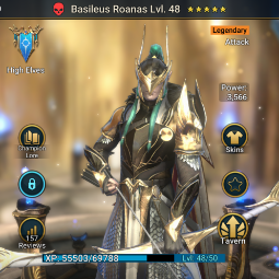 RAID Level 18 🛡️ Basileus Roanas Lvl 48 + 354 Mystery Shards 💰 22.3M Silver 💥 212K Power | Full Access & Instant Delivery – RH7 2